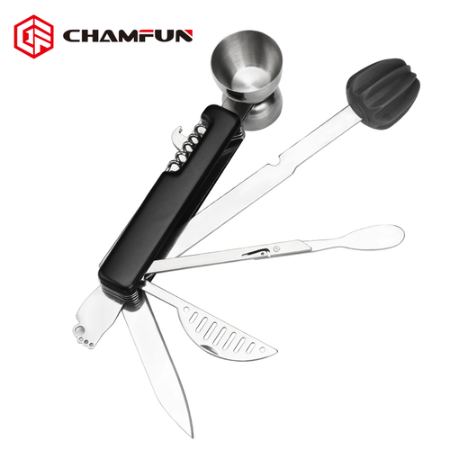Hign quality hot sale 10 functions in 1 cocktail tool for bartender
