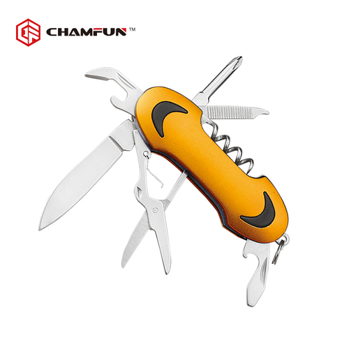 7 functions multi color pocket knife with smile face