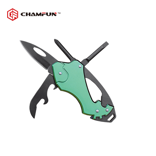 4 in 1 Carabiner multifunction pocket knife